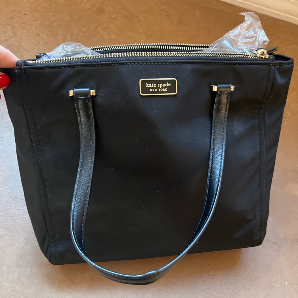 Kate Spade Black Nylon Tote